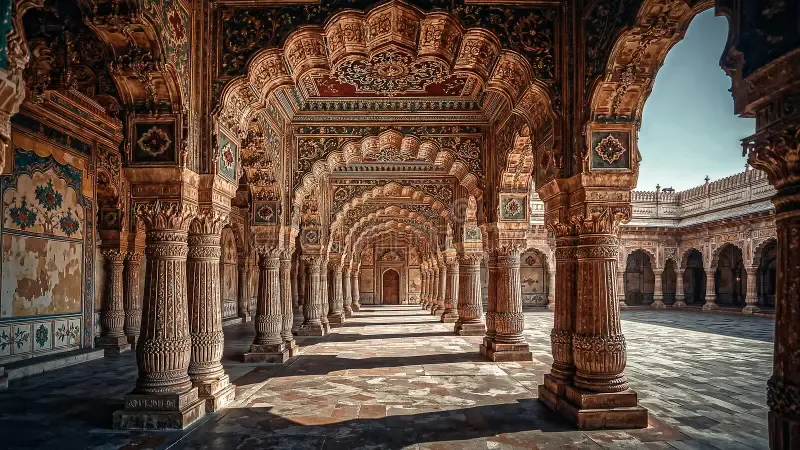 Grand Heritage Palace & Temple Corridors of Bharat
